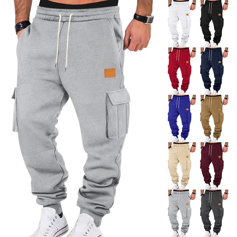 Men's Clothing New Men's Autumn And Winter Sports Casual Trousers Men's Sports Multi Pocket Overalls Sweatpants Men