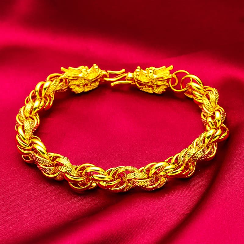 Unisex Jewelry Fashion gold faucet twist bracelet fashion sand gold bracelet wholesale twist bracelet