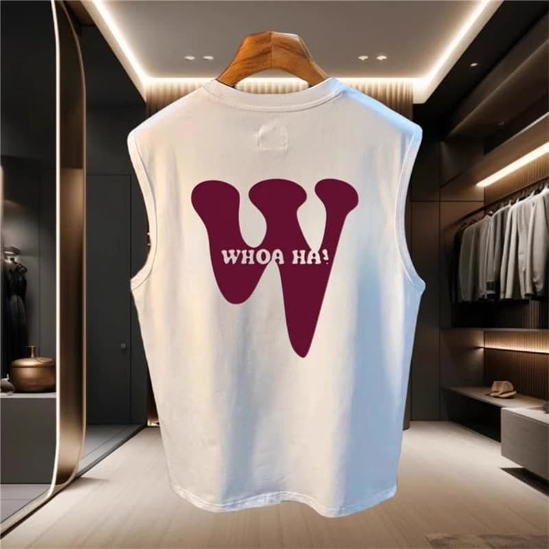 Men's Clothing brand pure cotton sleeveless T shirt men's summer new trend waistcoat sports running vest top clothes