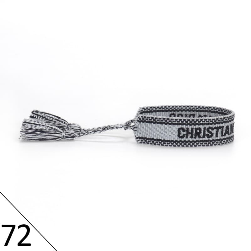 Bracelet unisexe tendance avec lettres tressées
