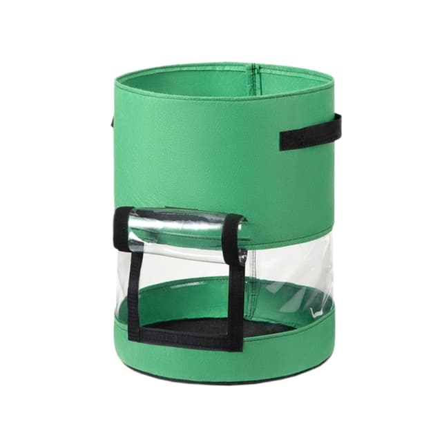 7/10 Gallon Potato Grow Bag Felt Non-woven Fabric Garden Potato Pot Greenhouse Vegetable Growing Bags With 360° Visualization