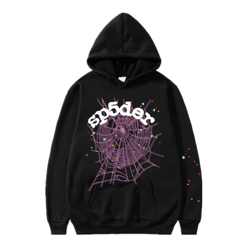 Sweat à capuche et pantalon de survêtement imprimé automne/hiver de la série Spider 555