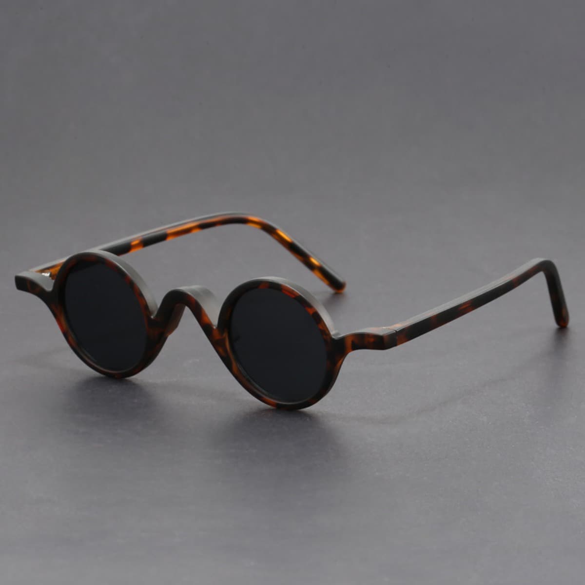 Peekaboo Small Frame Round Sunglasses Women Vintage Unisex TR90 Retro Polarized Sun Glasses For Men Acetate Korean Style
