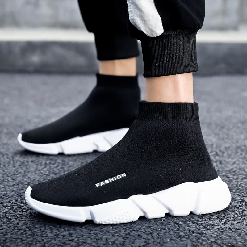 2023 Sock Shoes For Men And Women Of The Same Style Slip-on Shoes Men's Casual Sports Shoes Breathable Lightweight High-top Sock Shoes