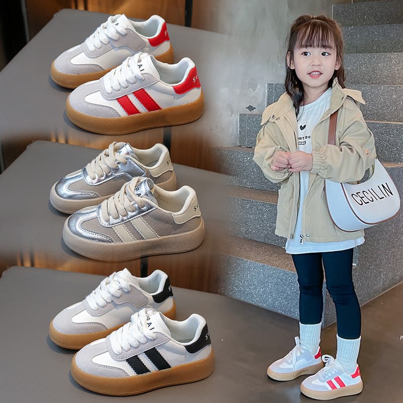 Children's Sports 2024 Spring and Autumn New Boys' Low Top Board Girls' Versatile Soft Sole Casual Sh, Baby Single