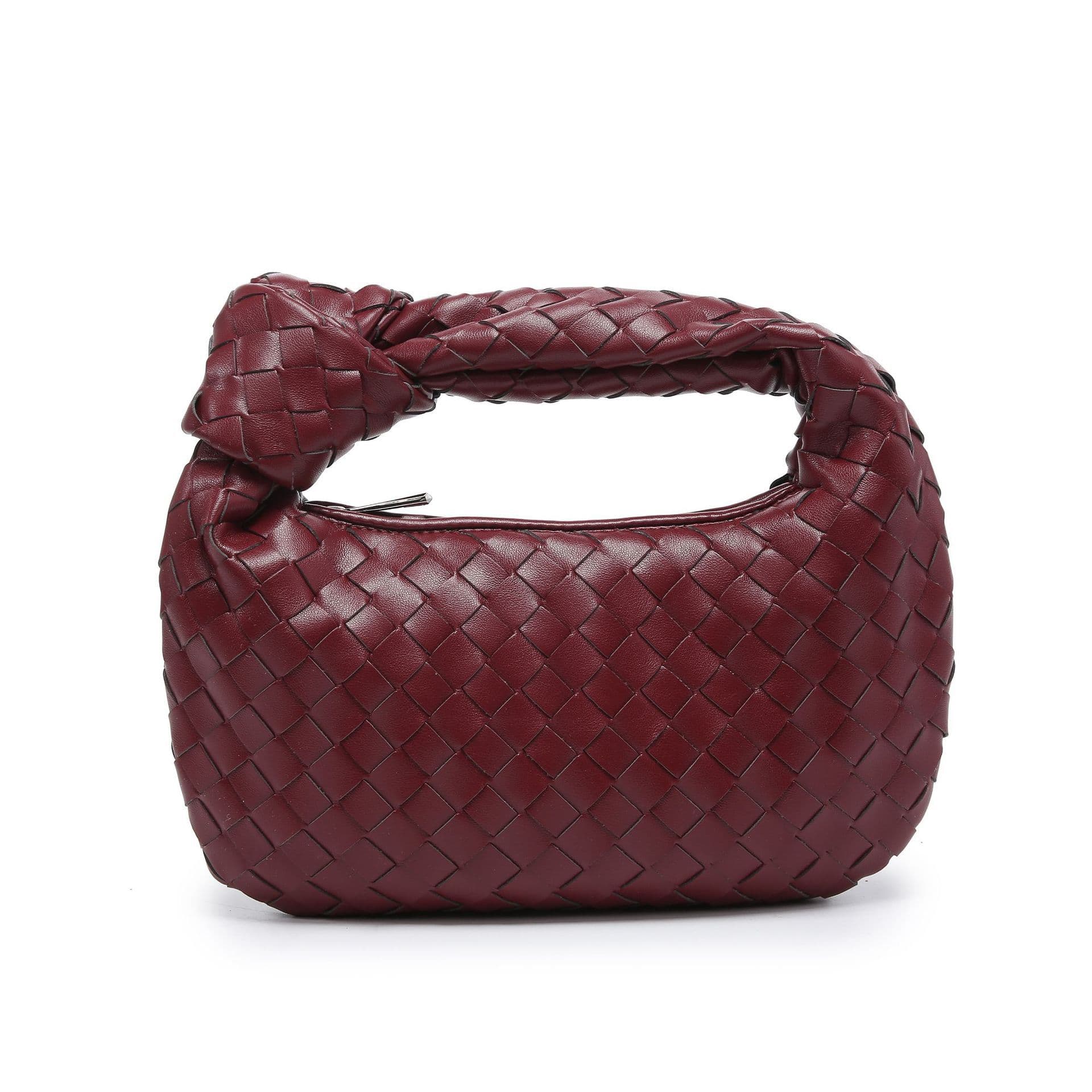 Sac à main tissé, petit pain rond en forme de nuage