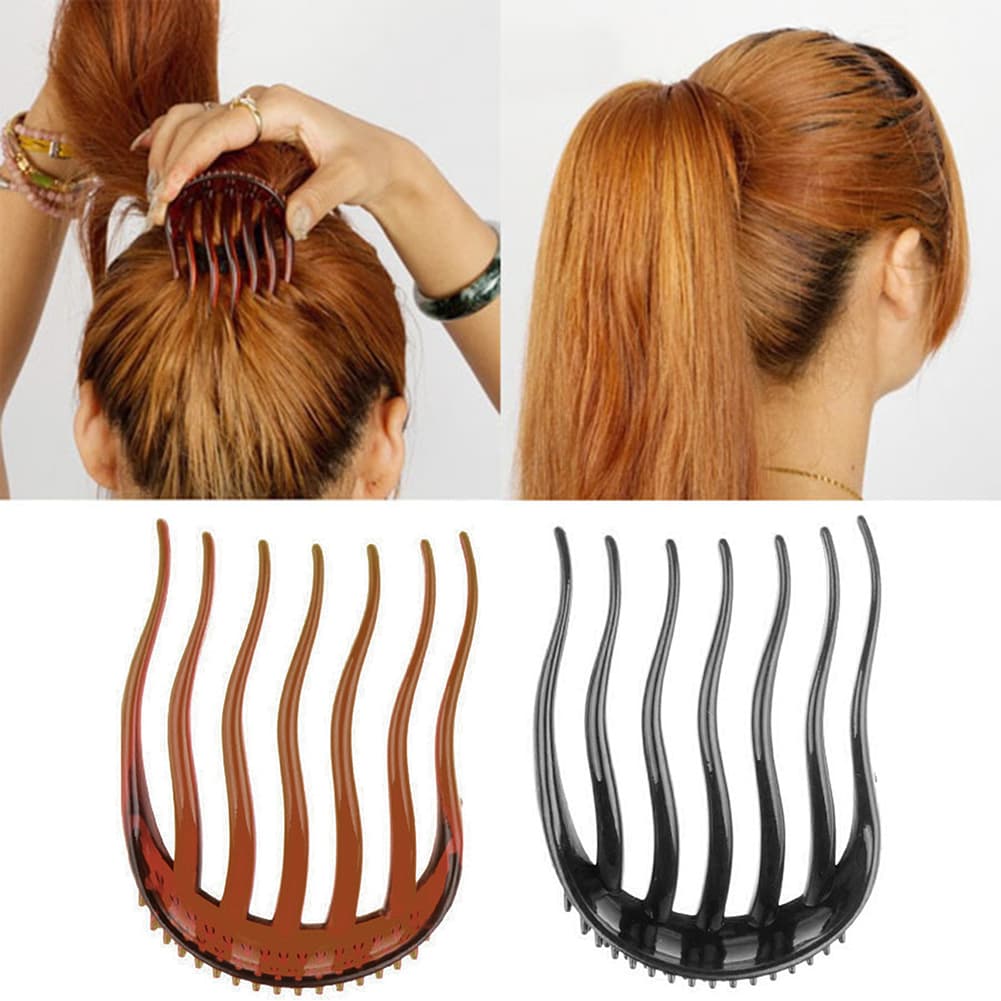 XinWq Fashion Women Volume Inserts Hair Clip Hairpin Bumpits Bouffant Ponytail Comb