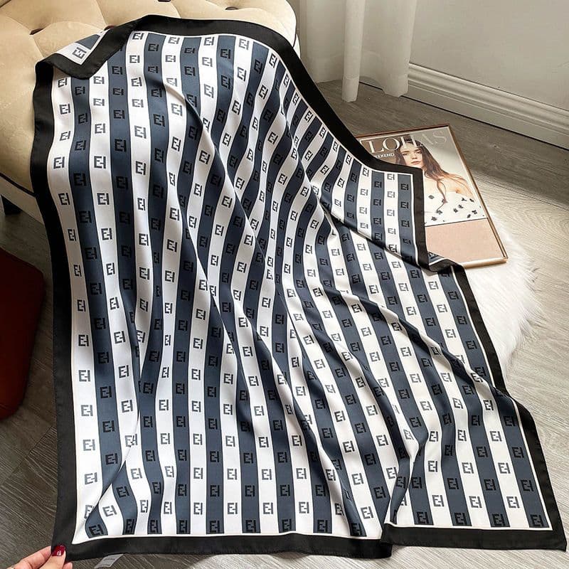 Écharpe fine pour femmes, mode coréenne, décoration, foulard de tête, Protection solaire, châle à double usage, 90cm, printemps et automne