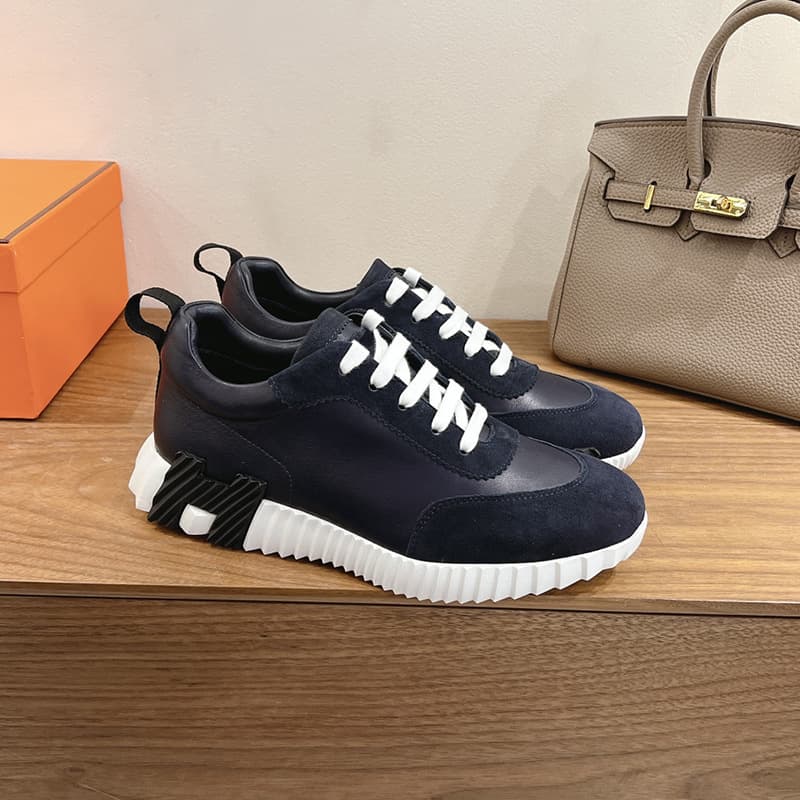 H Brand 2026 Début Printemps Nouvelles Baskets à lacets en cuir véritable pour hommes et femmes, chaussures de course plates et polyvalentes