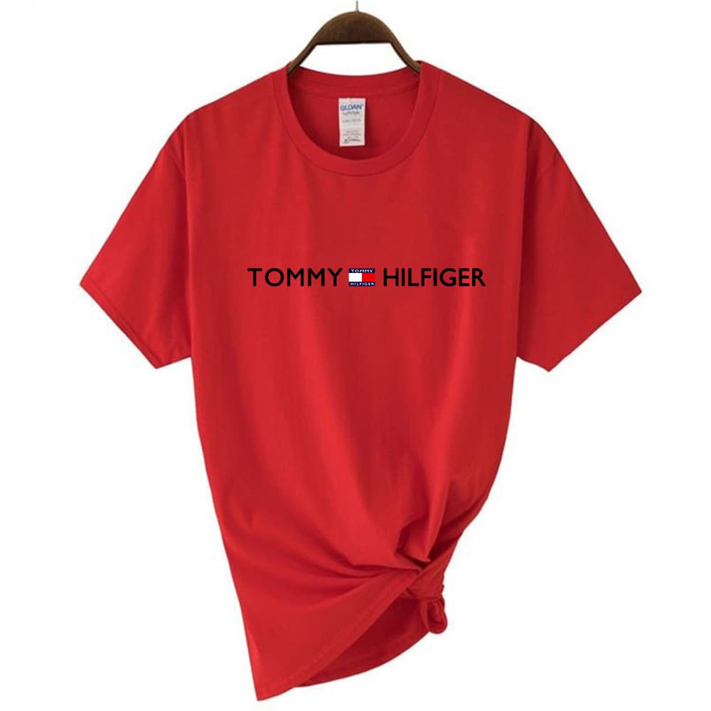 T-shirt d'été ample et décontracté à manches courtes et col rond pour homme, entièrement en coton, style sport fin