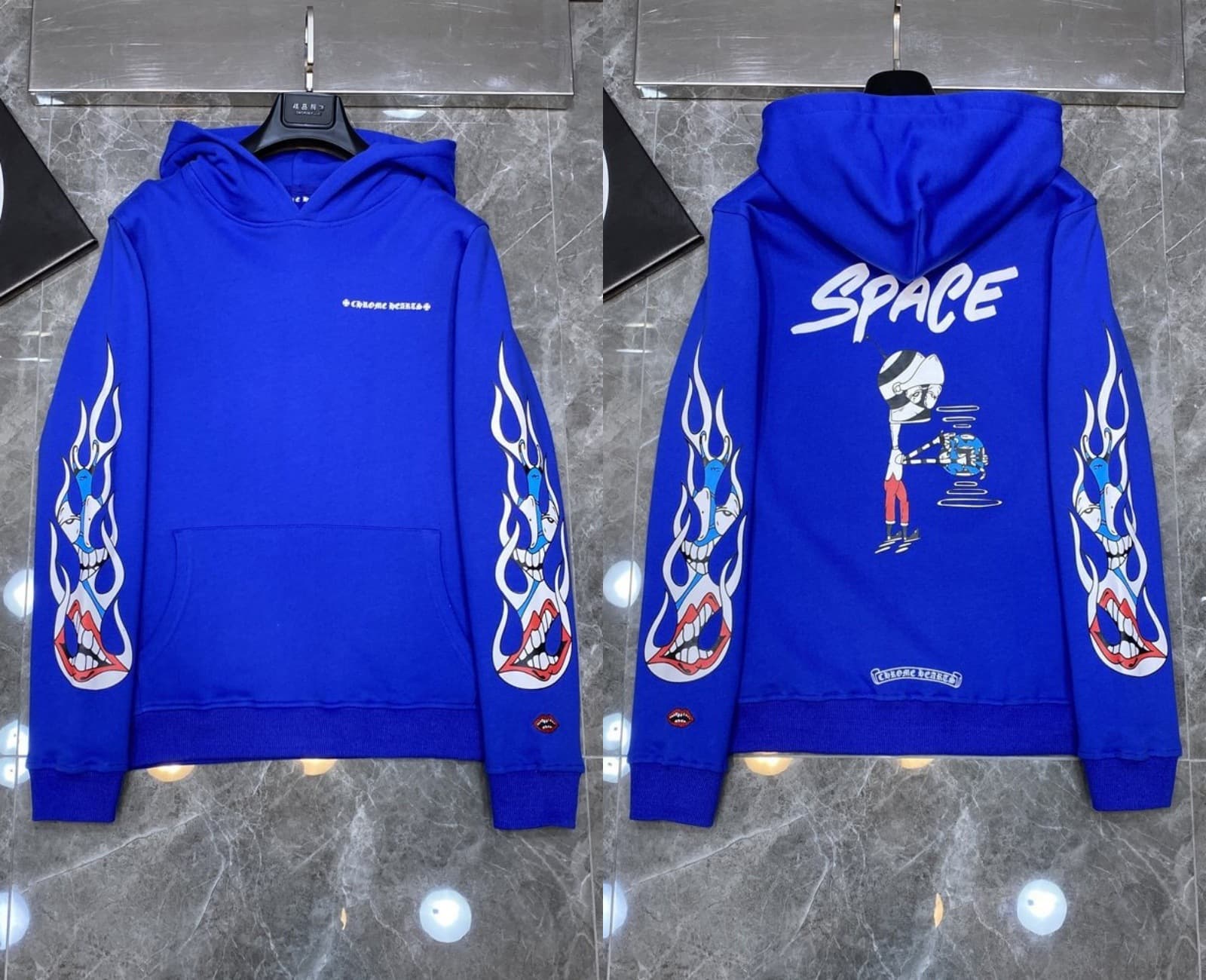 Sweat à capuche Chrome Hearts Cross, version correcte 25ss, polyvalent et tendance, vente en gros