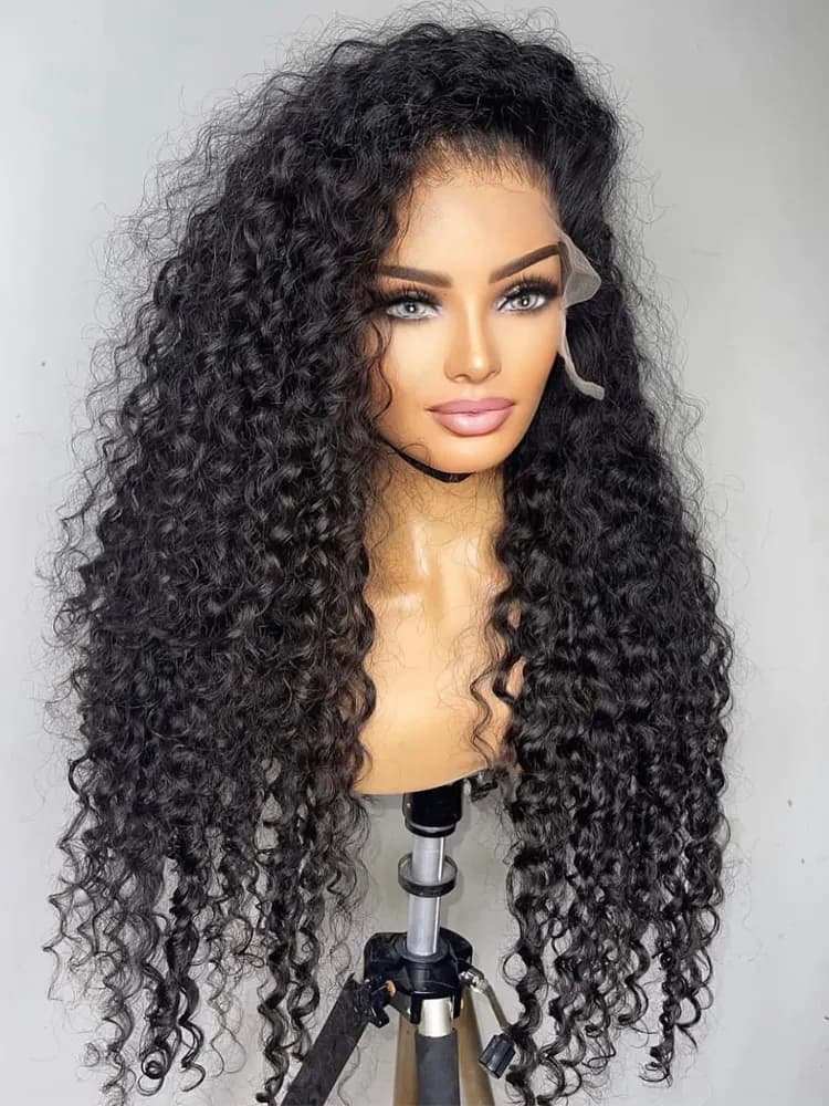 Deep Wave Frontal Wig Human Hair 13x4 Curly HD Lace 13x6 Water Wave Wigs 180 Density