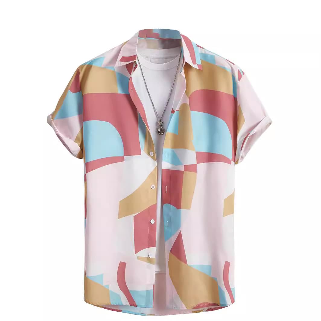Men's Clothing Full Print Series Lapel Cardigan Men's Source Manufacturer