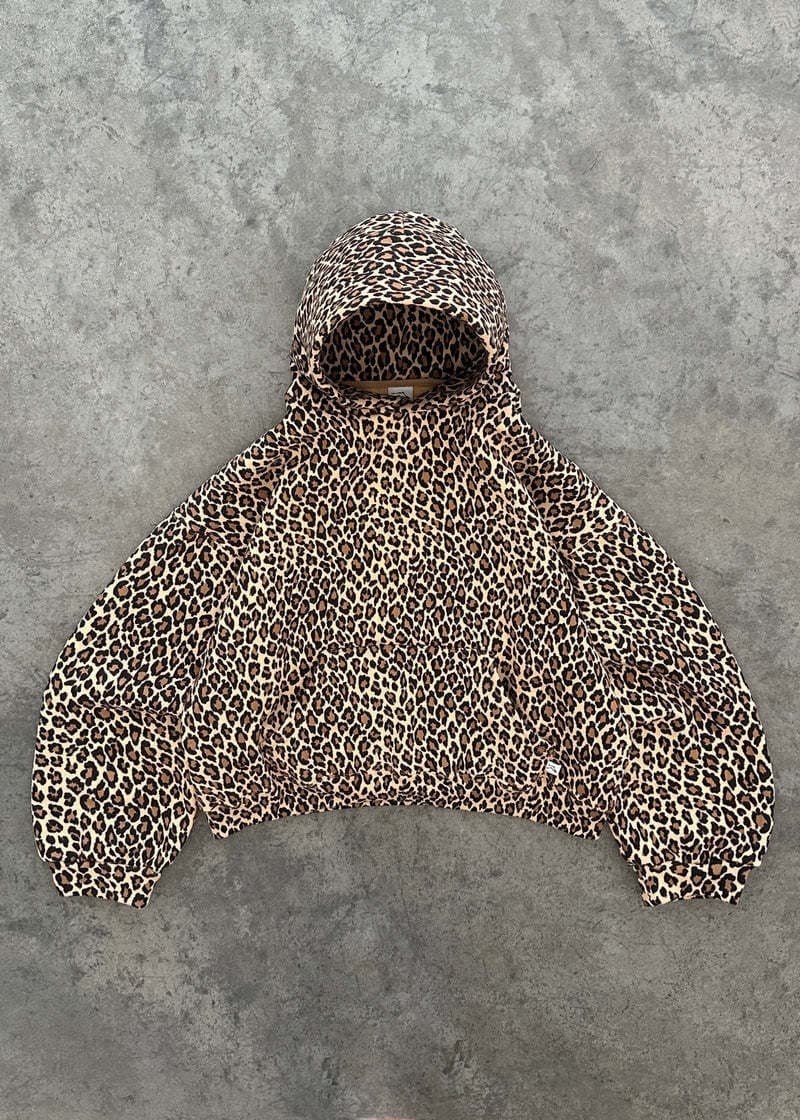 Sweat-shirt à capuche imprimé léopard rétro Y2K pour couple, style Harajuku, style hip-hop, fermeture éclair