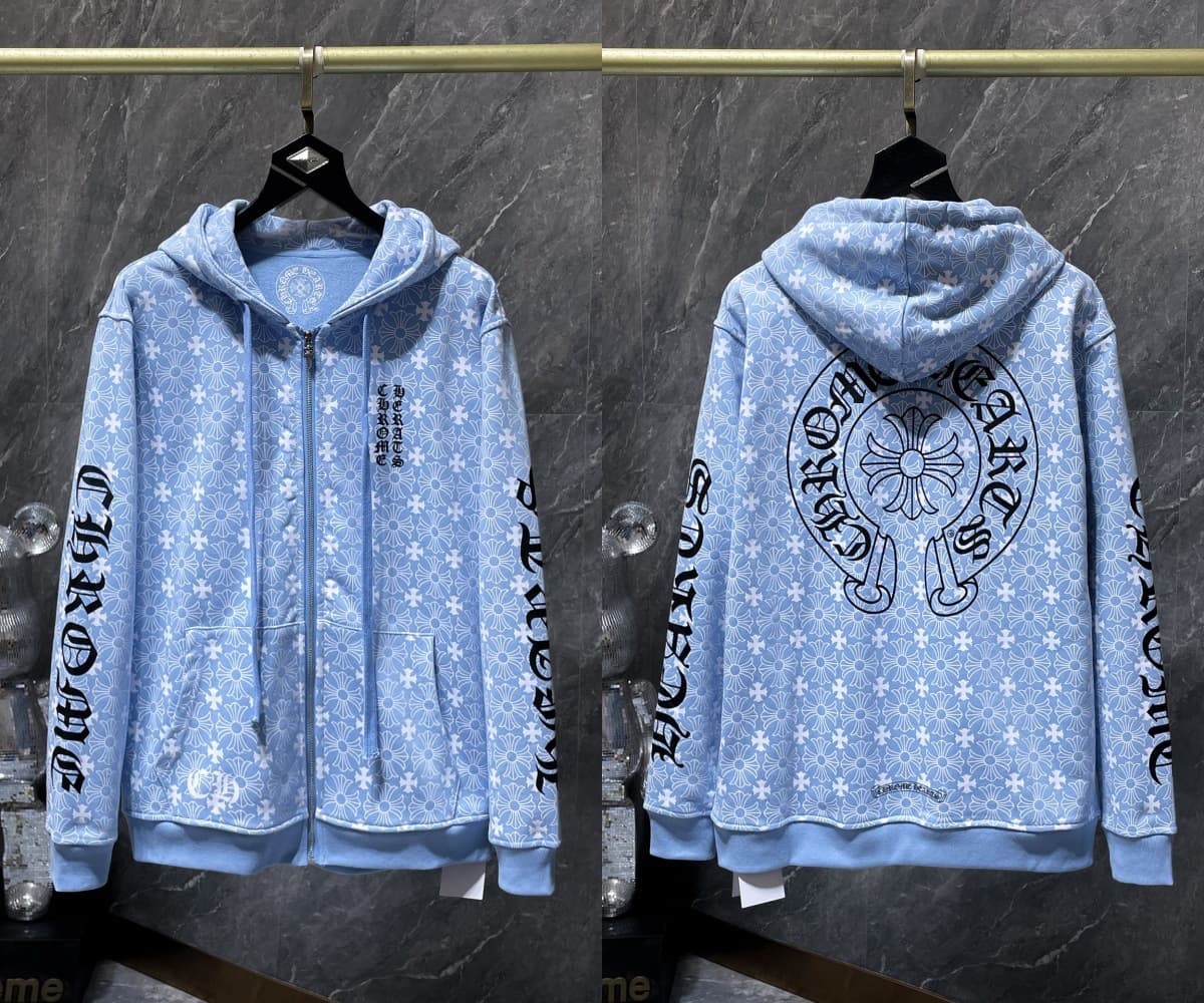 Sweat à capuche Chrome Hearts Cross, version correcte 25ss, polyvalent et tendance, vente en gros