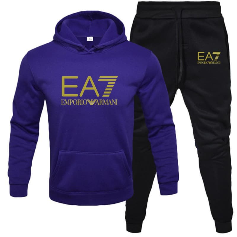 Ensemble sweat à capuche pour homme en automne, style américain ample et tendance, cool et élégant, associé à un ensemble de pantalons de sport
