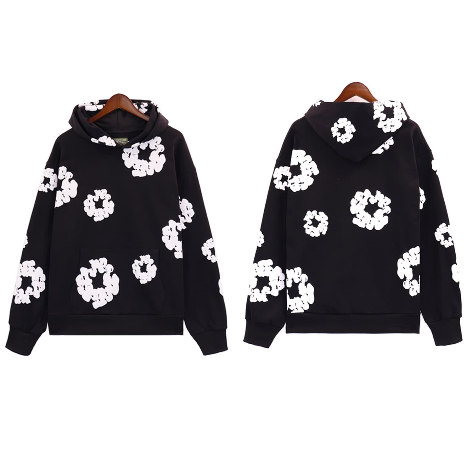 Sweat-shirt ample imprimé mousse, style streetwear hip-hop Y2K, marque de mode européenne et américaine 2026, pull décontracté pour homme et fem
