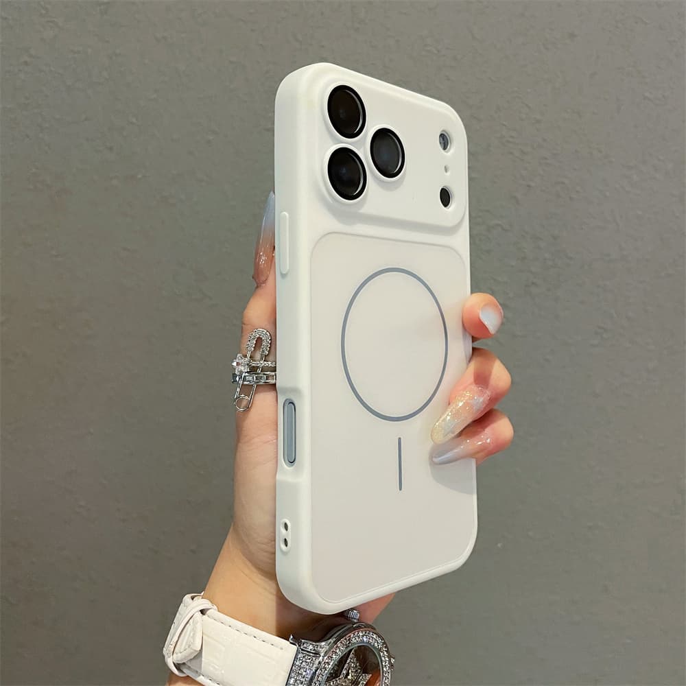 Coque magnétique de luxe pour iPhone 16 Plus, 15, 14, 13, 12, 11 et 17 Pro Max. Transformable en coque souple en silicone TPU antichoc.