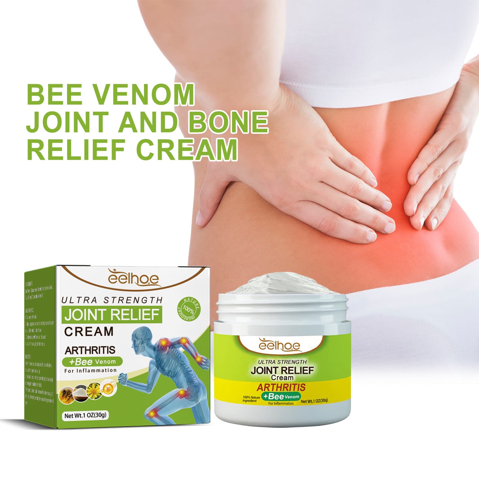EELHOE Joint Relief Cream Relieves sore joints, muscles, and leg swelling body massage care cream