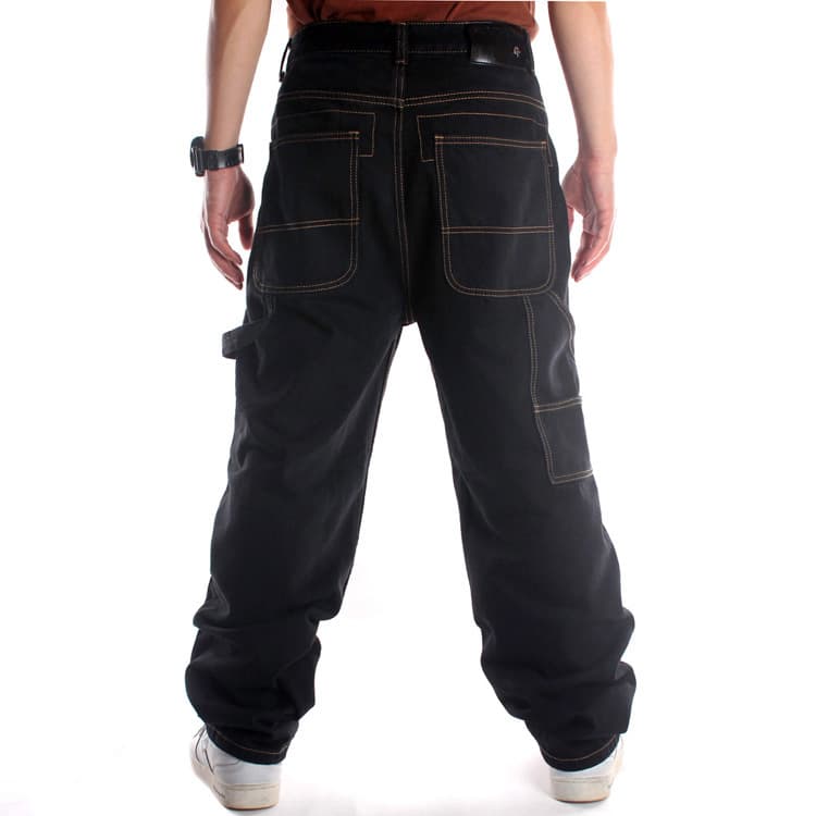 Man's clothing West Coast hip-hop skate pants Men's street baggy hip hop Oldschool denim pants