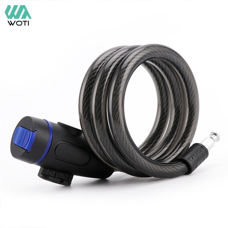 steel wire anti theft bicycle lock mountain bike chain lock steel cable lock ring key lock