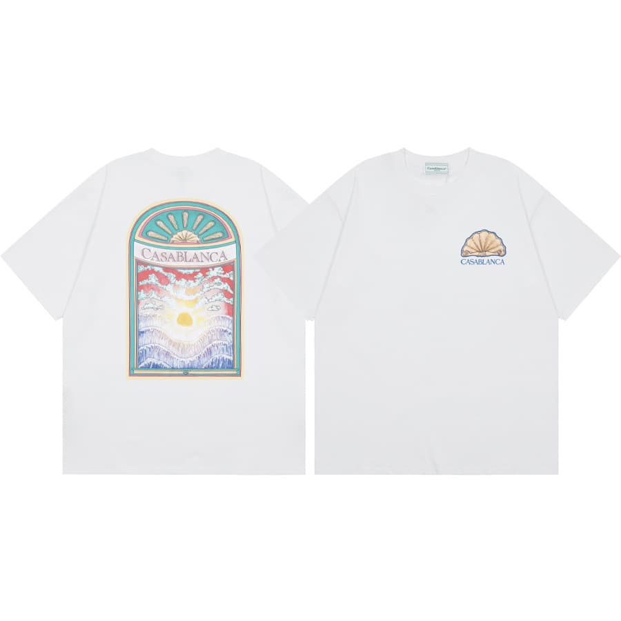 T-shirt ample à manches courtes pour hommes et femmes, imprimé printemps et été