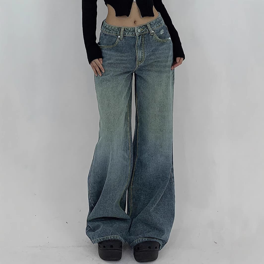 Retro Flared Jeans Women, Autumn And Winter, High-waisted, Slim-fit, American Vintage Style, Long For Tall Individuals,