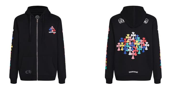 Sweat à capuche Chrome Hearts Cross, version correcte 25ss, polyvalent et tendance, vente en gros