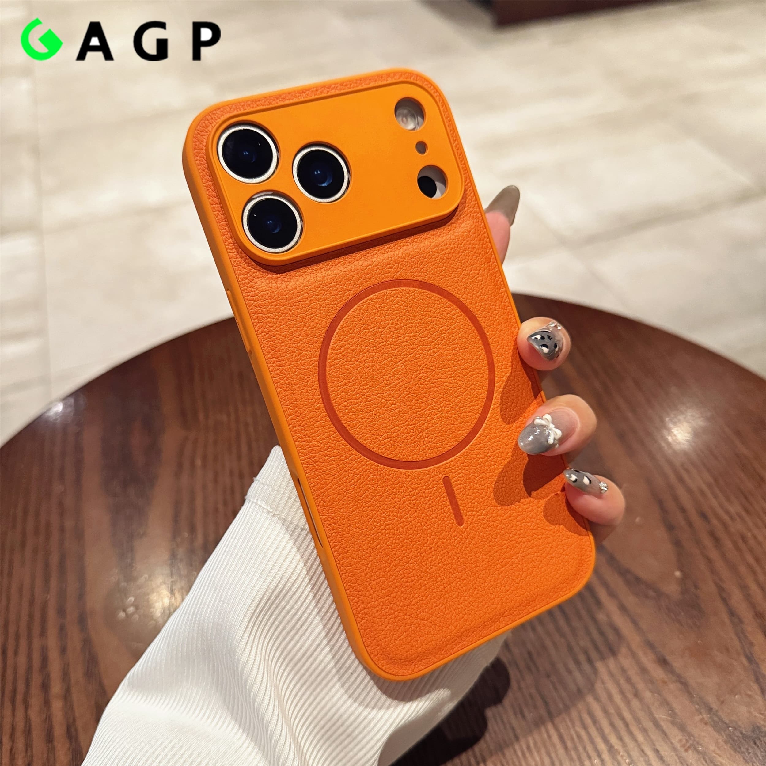 For Iphone17promax Magnetic Leather Pattern Matte Phone Case Iphone 17 16 14 15 13 12 Pro Max Plus 11 For Cover