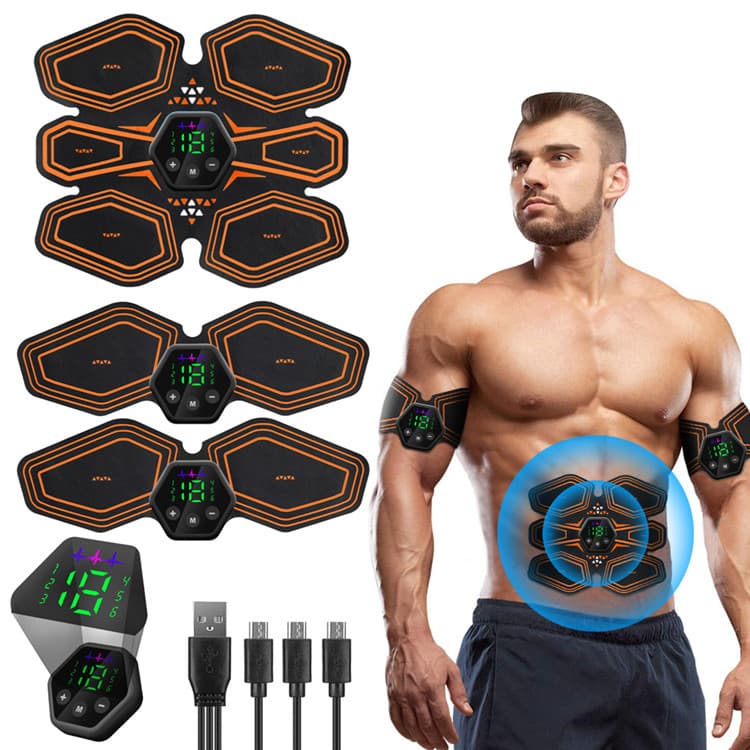 Vibration Fitness Massager New Ems Abdominal Patch Home Outdoor Smart Abdominal Muscle Instrument Sports Fitness Equipment Massager