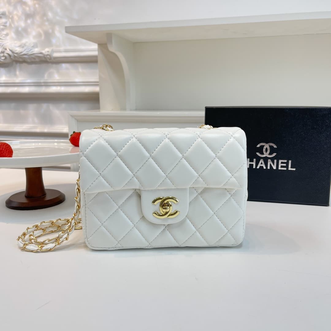 Sac bandoulière matelassé de luxe CHAN-EL pour femme, sac à main tendance haut de gamme avec bandoulière chaîne pour les sorties décontractées