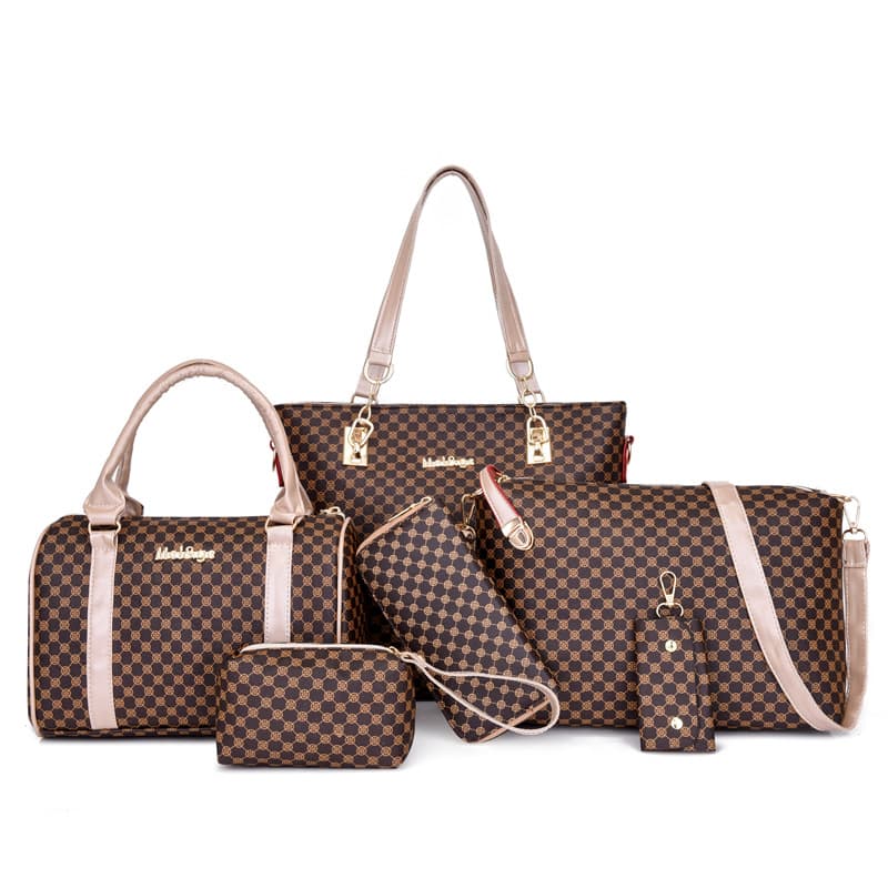 Women's bag fashion six piece mother and child bag large capacity single shoulder handbag messenger bag
