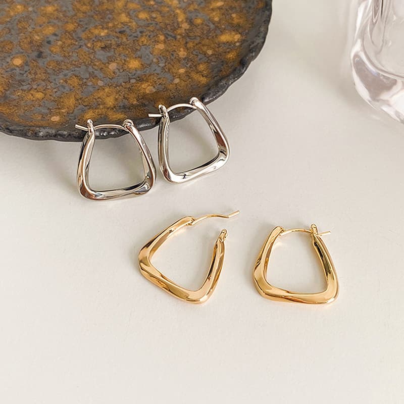 Longrui geometric square design sense earrings new trendy temperament internet celebrity personality earrings earrings stud earrings women