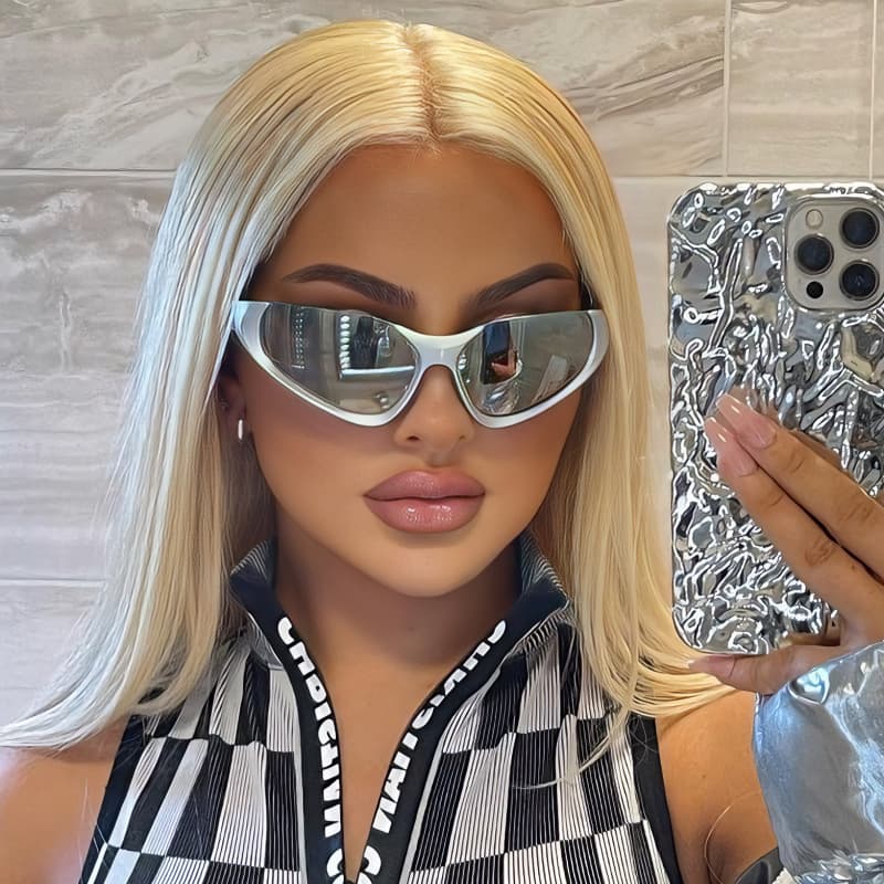 Unisex Future Y2k Sunglasses Fashion Street Shooting Anti-ultraviolet Sports Cycling Sunglasses For Men And Women
