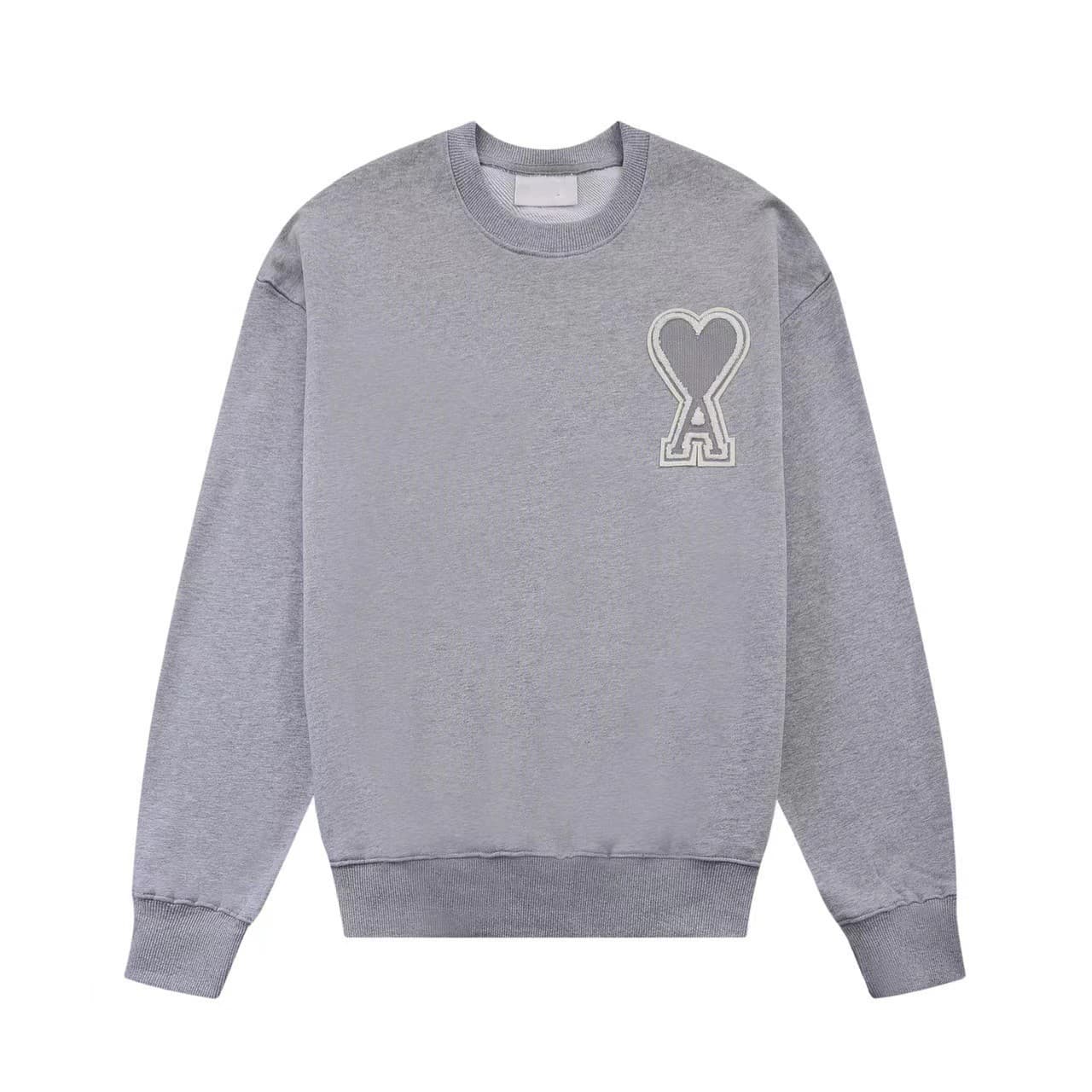 Serviette de tête brodée tendance grand cœur unisexe décontracté ample 320 coton sweat à capuche