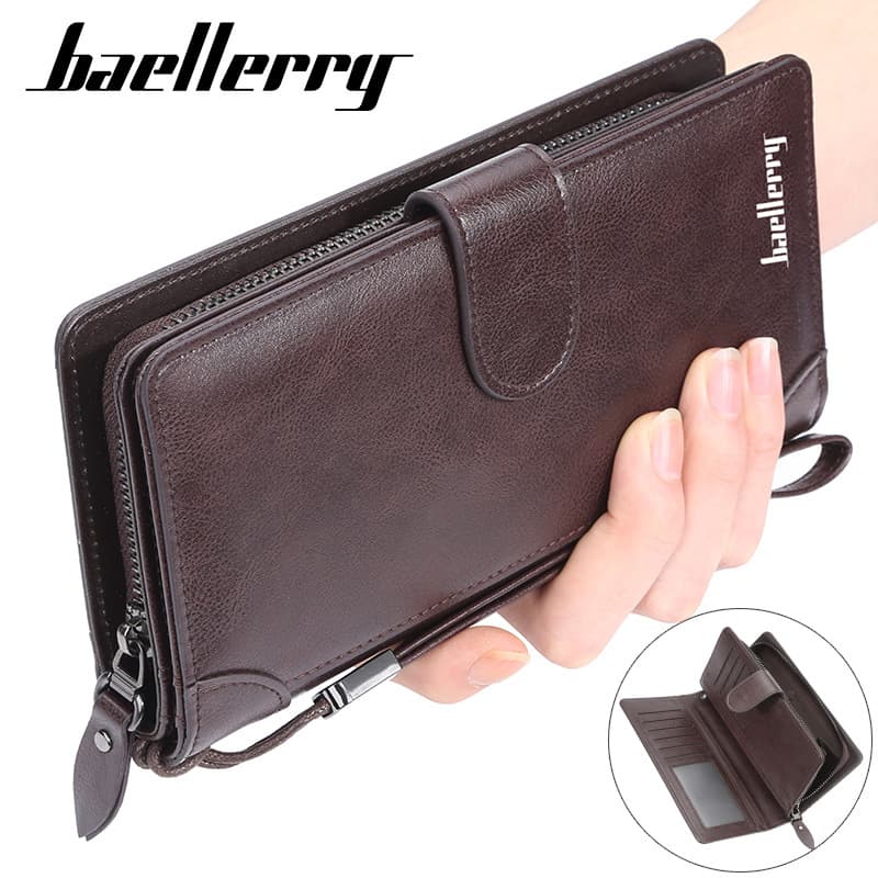 Men's Wallet Business Multi-card Large Capacity Zippered Clutch Bag Fashion Bag