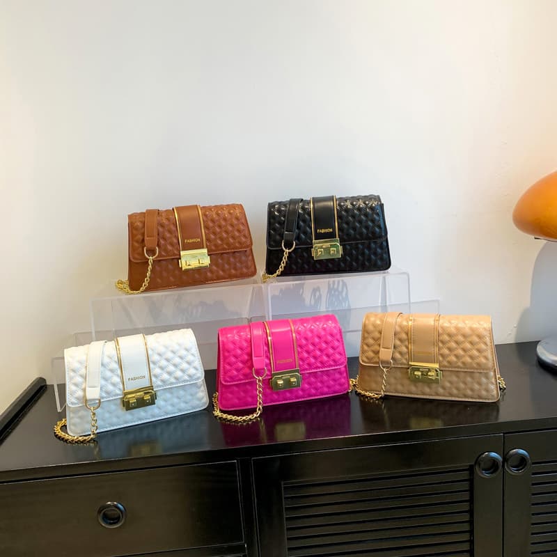 This Year's Popular Women's Bags Summer Fashion Trend Casual Messenger Bag Embroidery Line Diamond Shoulder Messenger Bag
