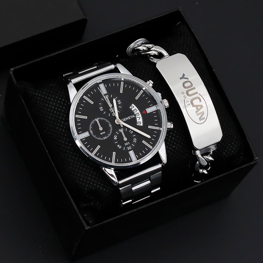 Men's Watches New Automatic Movement Watch Men's Calendar Non-mechanical Quartz Watch Large Dial Watches
