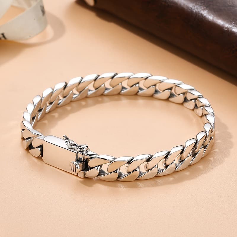 High Quality, Fashionable And Personalized Miami Cuban Chain Men's Metal Bracelet Trend Classic Banquet Jewelry