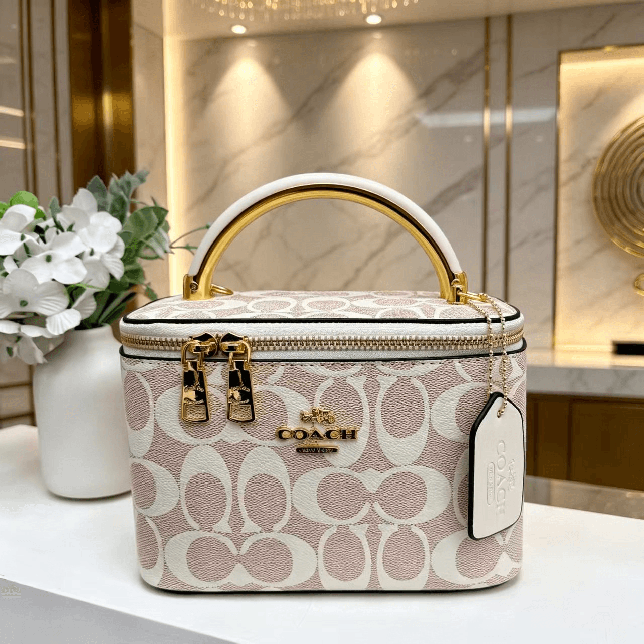 Sac à main de luxe haut de gamme en cuir véritable pour femme, neuf, pouvant contenir 5 compartiments (idéal pour ranger maquillage), format bando