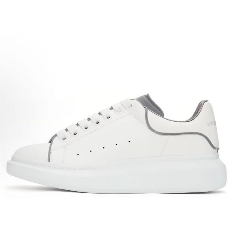 Baskets décontractées à semelle épaisse en cuir de vachette pleine fleur, chaussures à plateforme style McQueen, rehaussantes, tendance original