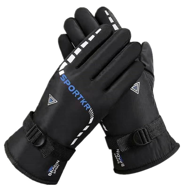 Unisex Men's winter ski gloves plus velvet thick cold protection warm outdoor riding motorcycle mountaineering touch screen waterproof