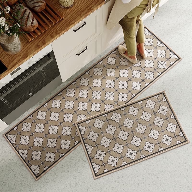 Nordic Simple Kitchen Floor Mats Household Absorbent Foot Mats Long Strip Waterproof And Oil Proof Mats Carpet Thick Door Mats
