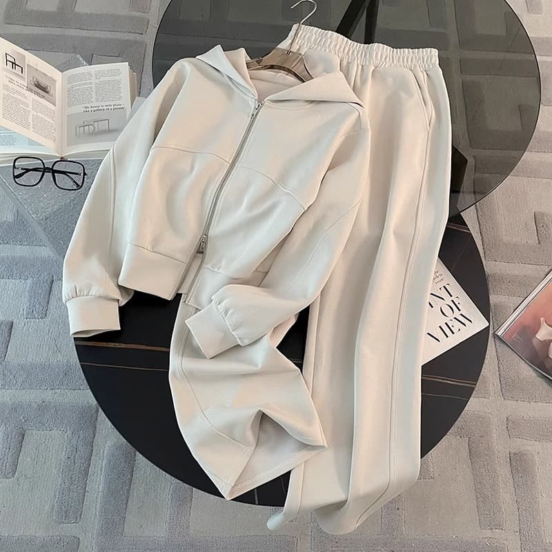 Women's Clothing Sportswear Fashion Suits Spring And Autumn High End Loose Slim Fashionable Sweater Sweatpants Two Piece Suit
