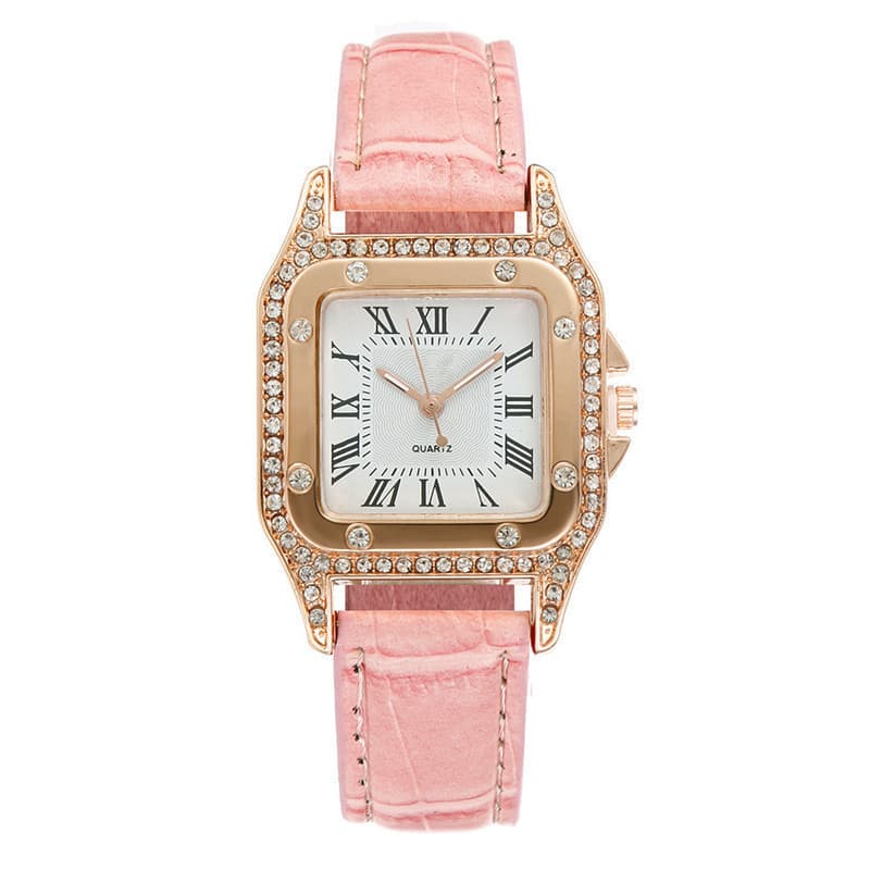 explosions ladies PU leather strap watch fashion casual diamond quartz watch in stock