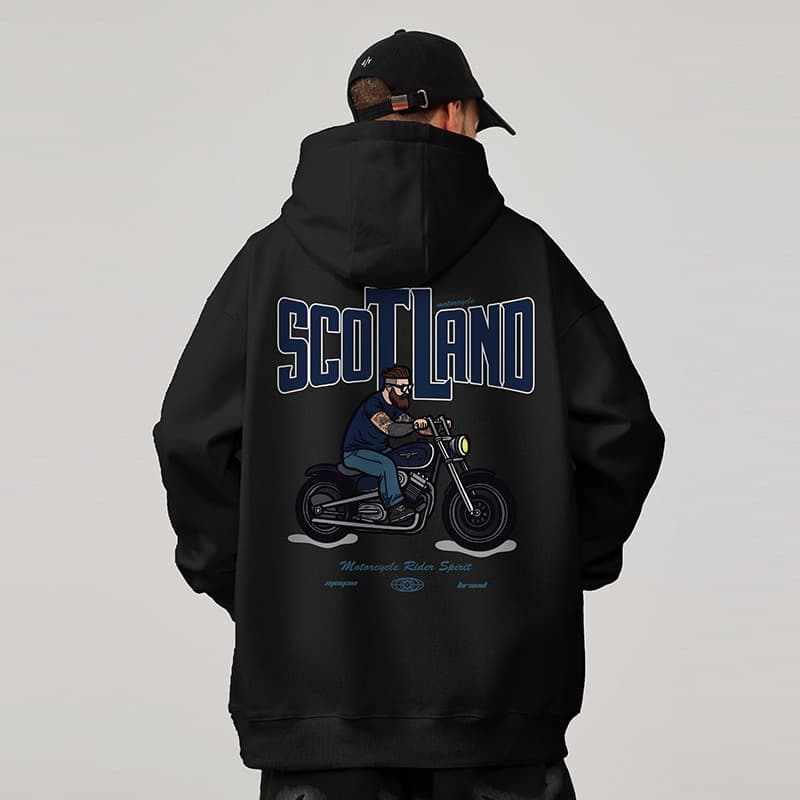 Men's clothing hoodie plus fleece comfortable casual printed hoodie