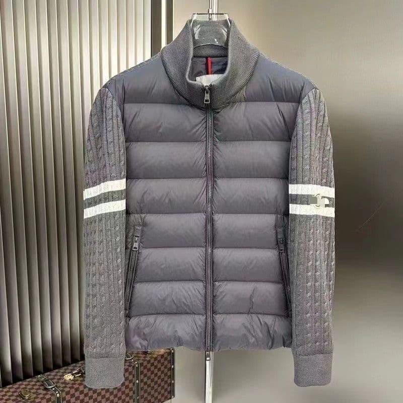 Col montant haut de gamme printemps et automne fin hiver nouveau design sens patchwork tricoté épaissi style régulier léger