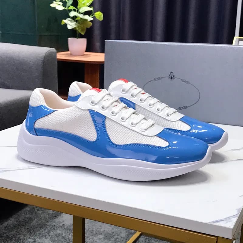Chaussures de sport polyvalentes en cuir verni de haute qualité pour l'été 25, nouvelle collection Americas Cup P Home