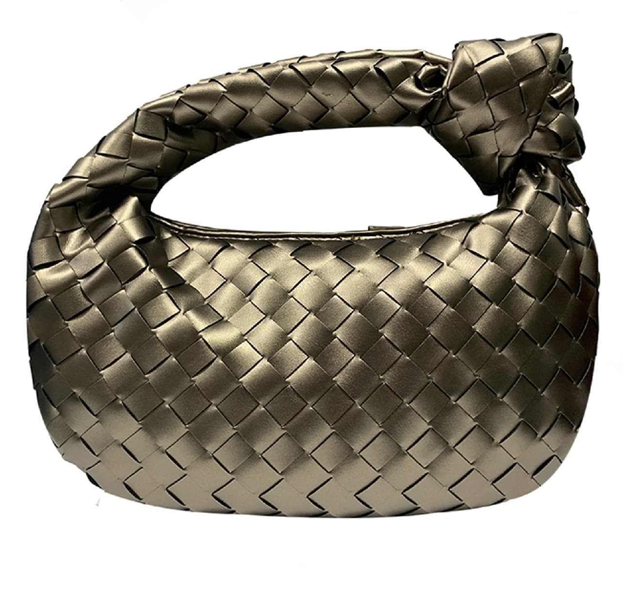Sac à main tissé, petit pain rond en forme de nuage