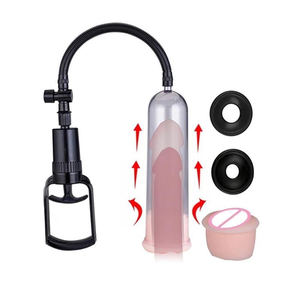Male Enlargement Device Vacuum Training Stretching Cup Adult Sex Toy